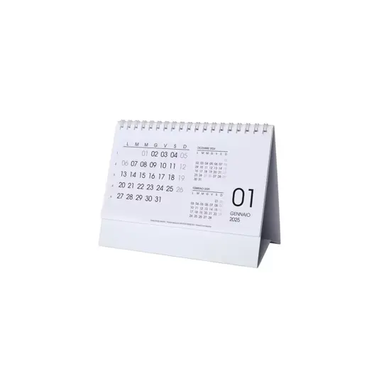 Calendario mensile da tavolo 2025