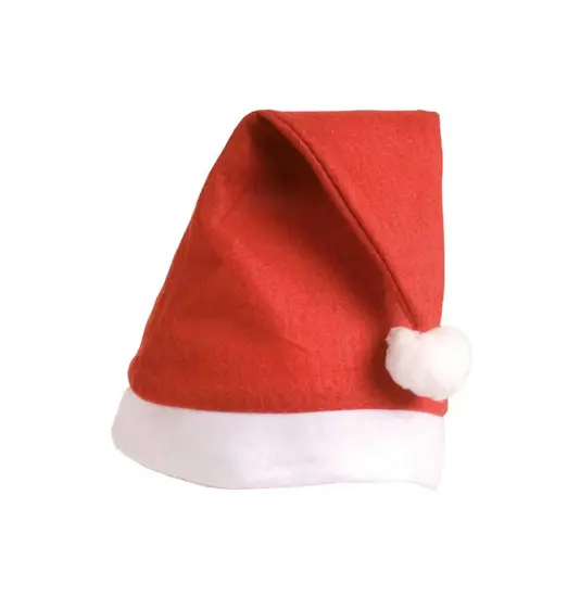 Cappellino Babbo Natale in panno  "taglia small", 24x30 cm