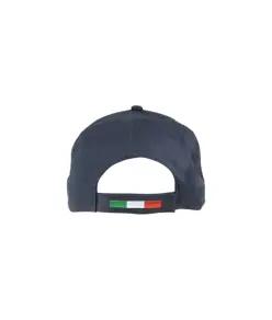 Cappellino in cotone, 5 pannelli con profilo e ricamo tricolore