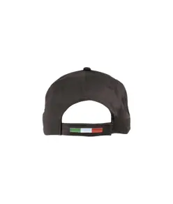 Cappellino in cotone, 5 pannelli con profilo e ricamo tricolore