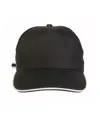 Cappellino in cotone, 5 pannelli con profilo in contrasto