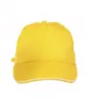 Cappellino in cotone, 5 pannelli con profilo in contrasto