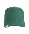 Cappellino in cotone, 5 pannelli con ricamo tricolore
