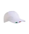 Cappellino in cotone, 5 pannelli con ricamo tricolore