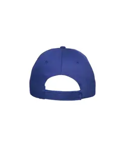 Cappellino in cotone 5 pannelli, visiera sandwich in contrasto con chiusura con velcro