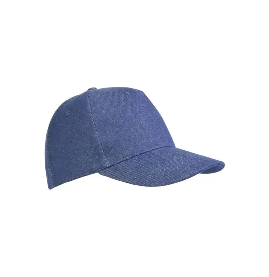 Cappellino in cotone denim pesante, 5 pannelli