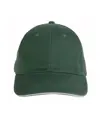 Cappellino in cotone pesante, 6 pannelli con visiera "sandwich"
