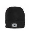 Cappellino in maglia 100% acrilico pesante con luce LED removibile e ricaricabile USB