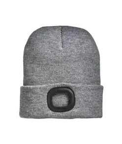 Cappellino in maglia 100% acrilico pesante con luce LED removibile e ricaricabile USB