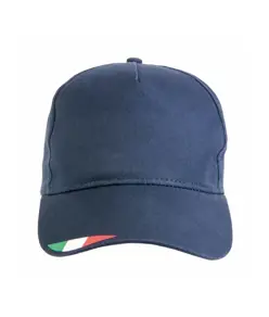 Cappellino in poliestere 5 pannelli con stampa tricolore