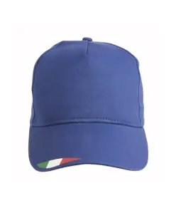 Cappellino in poliestere 5 pannelli con stampa tricolore