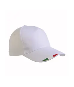 Cappellino in poliestere 5 pannelli con stampa tricolore