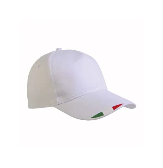 Cappellino in poliestere 5 pannelli con stampa tricolore