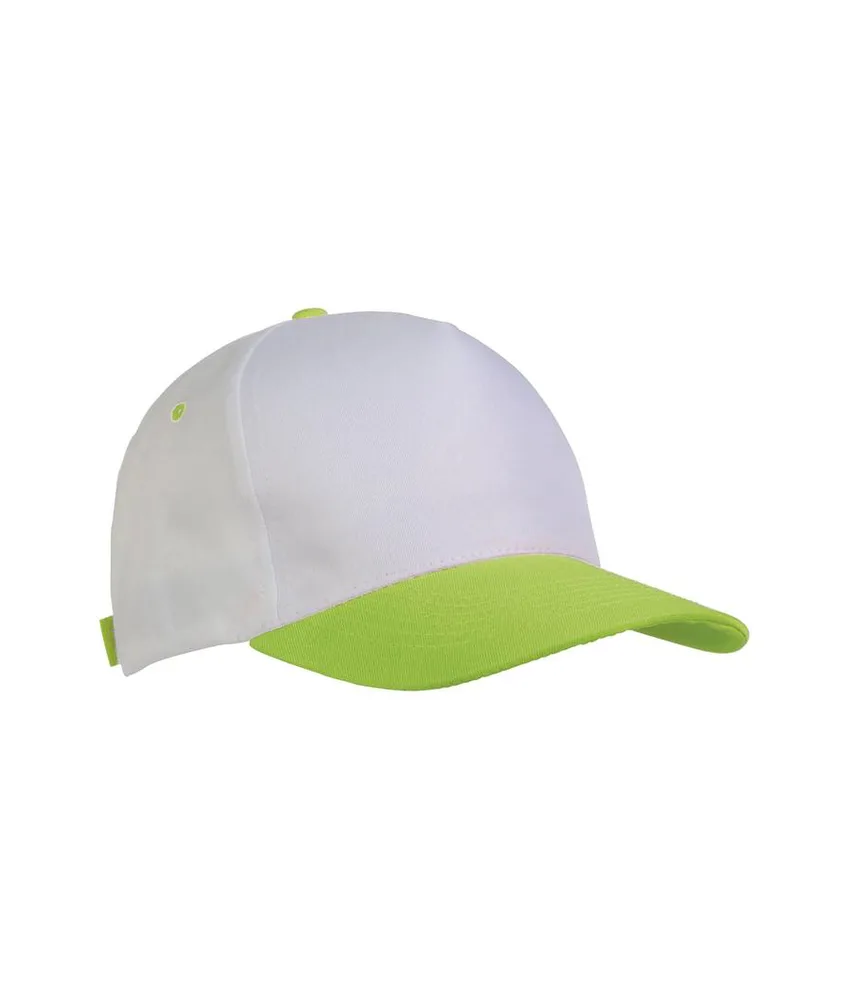 50 pezzi Cappellino in poliestere, 5 pannelli, regolazione a velcro