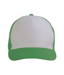 Cappellino in poliestere, 5 pannelli, regolazione a velcro