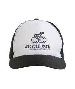 Cappellino in poliestere, 5 pannelli, regolazione a velcro