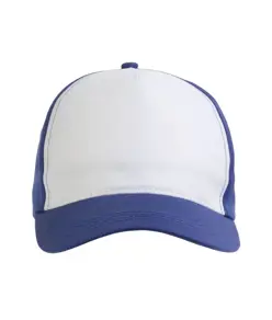 Cappellino in poliestere, 5 pannelli, regolazione a velcro