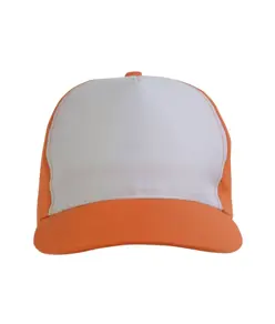 Cappellino in poliestere, 5 pannelli, regolazione a velcro