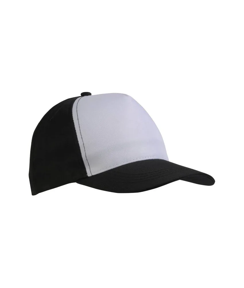 50 pezzi Cappellino in poliestere, 5 pannelli, regolazione a velcro