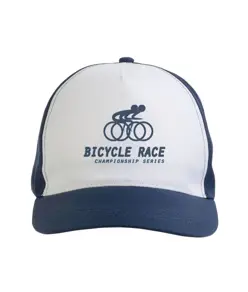 Cappellino in poliestere, 5 pannelli, regolazione a velcro