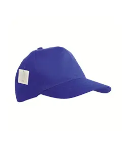 Cappellino in RPET, 5 pannelli con anellini ricamati