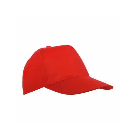 Cappellino in RPET, 5 pannelli con anellini ricamati