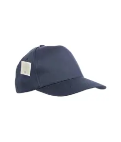 Cappellino in RPET, 5 pannelli con anellini ricamati