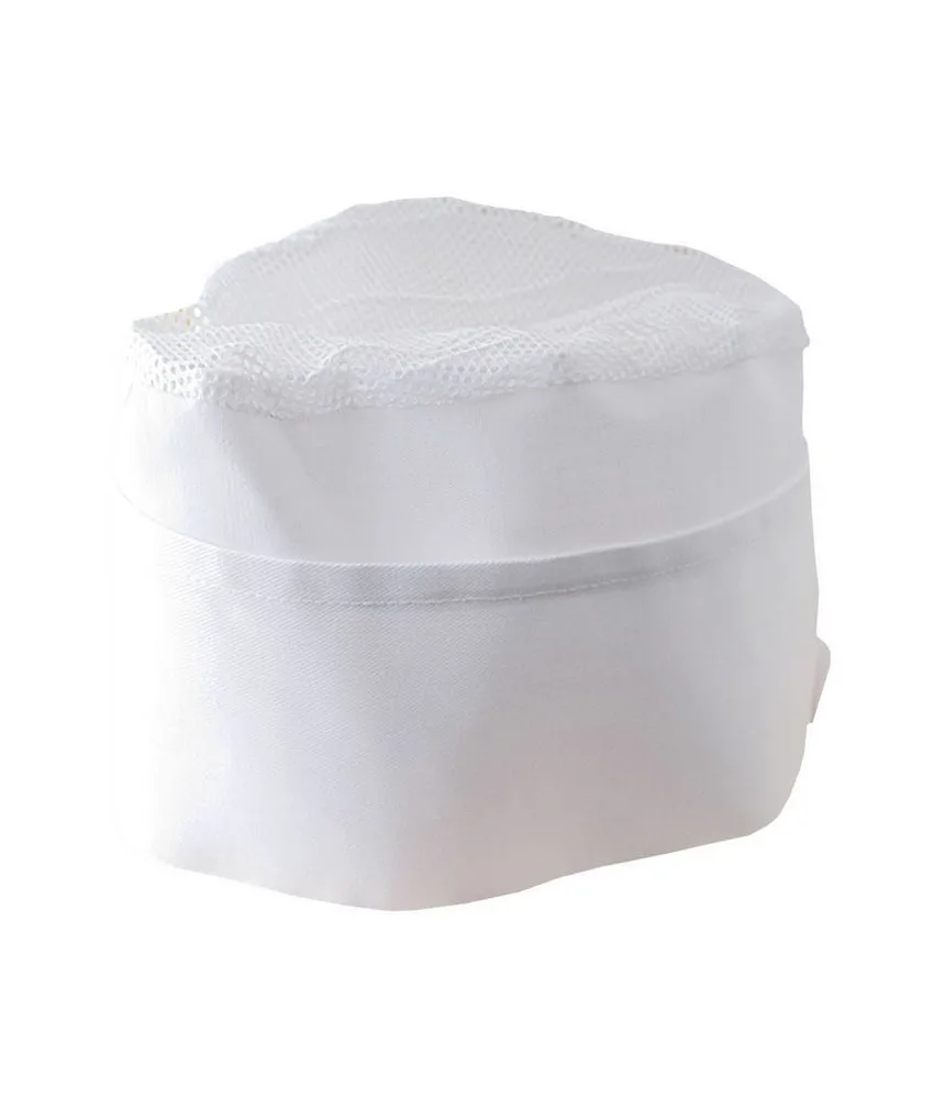 25 pezzi Cappello da cuoco bianco con bordo colorato