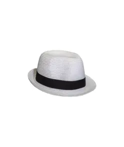 Cappello in paglia di carta con fascia elastica 3 cm applicabile e personalizzabile