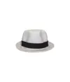Cappello in paglia di carta con fascia elastica 3 cm applicabile e personalizzabile