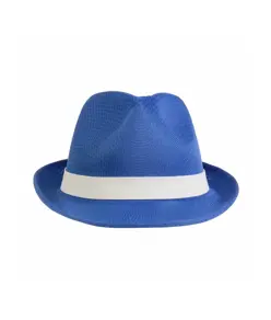 Cappello in poliestere con fascia elastica 2,5 cm applicabile e personalizzabile