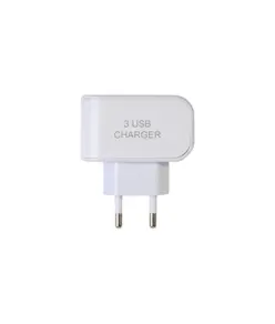 Caricatore multi-porta USB da parete ,in plastica con tre ingressi