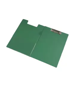 Cartella in plastica con Portablocco A4, con molla e portapenna