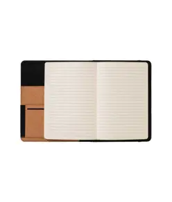 Cartella organizer in sughero con elastico A5, blocco 64 fogli