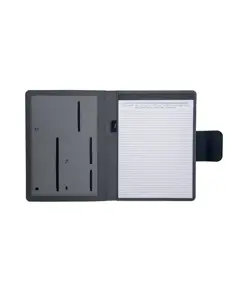 Cartella porta blocco A4 in R-PET con magnete di chiusura che si illumina personalizzabile