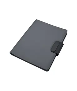 Cartella porta blocco A4 in R-PET con magnete di chiusura che si illumina personalizzabile