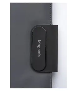 Cartella porta blocco A4 in R-PET con magnete di chiusura che si illumina personalizzabile