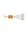 Cavo alimentazione usb-type c/lighting/micro usb con portachiavi