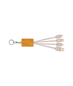 Cavo alimentazione usb-type c/lighting/micro usb con portachiavi