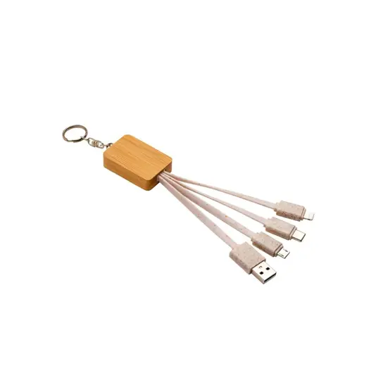 Cavo alimentazione usb-type c/lighting/micro usb con portachiavi