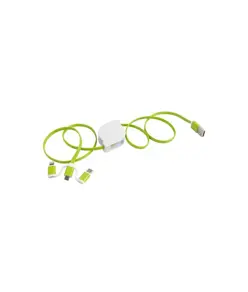 Cavo alimentazione USB-type C/lighting/microUSB retrattile