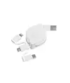 Cavo alimentazione USB-type C/lighting/microUSB retrattile