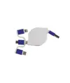 Cavo alimentazione USB-type C/lighting/microUSB retrattile