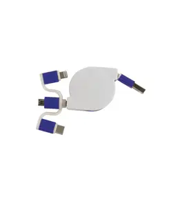 Cavo alimentazione USB-type C/lighting/microUSB retrattile