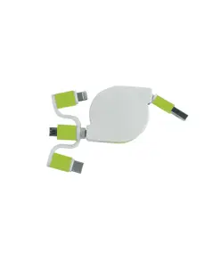 Cavo alimentazione USB-type C/lighting/microUSB retrattile