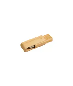 Chiavetta girevole USB 4Gb in bamboo. Possibilità di import su richiesta