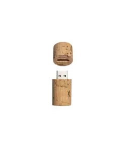 Chiavetta USB 4 Gb a forma di turacciolo in sughero. Possibilità di import su richiesta