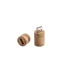 Chiavetta USB 4 Gb a forma di turacciolo in sughero. Possibilità di import su richiesta