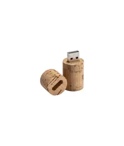 Chiavetta USB 4 Gb a forma di turacciolo in sughero. Possibilità di import su richiesta