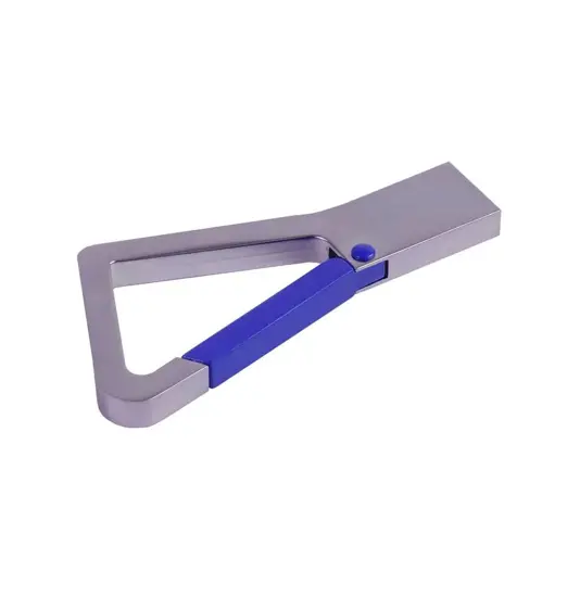Chiavetta USB 4 Gb in metallo con moschettone. Possibilità di import su richiesta